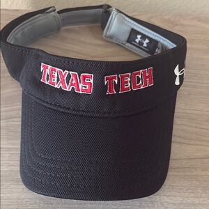 Under Armour Black Visor - Texas Tech Edition lg